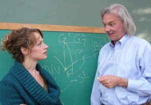 Kendra Oberhauser and Jeff Garrett in Indra's Net Theatre "QED"